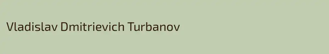 Vladislav Dmitrievich Turbanov
